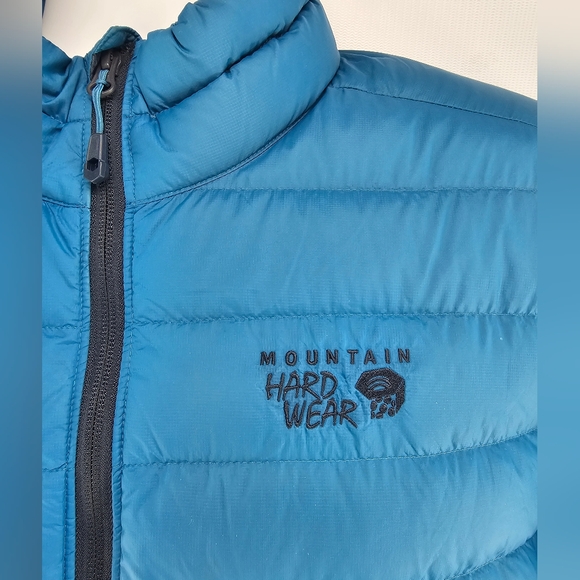 Mountain Hardwear Mens Deloro Down Jacket Teal Blue  Large - Picture 5 of 13